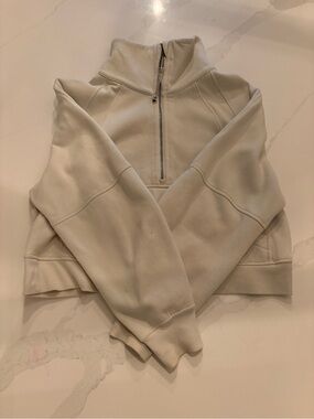 lululemon athletica Cream Half-Zip Pullover Sweater